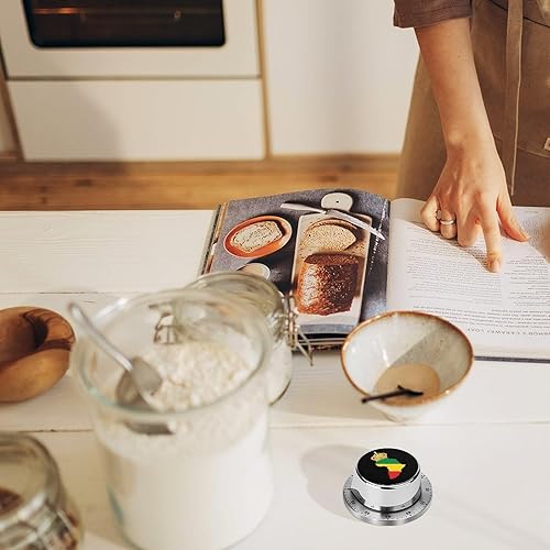 Vista 6 de African American Pride Mechanical Kitchen Countdown Timer Magnetic Back for Cooking Work Study