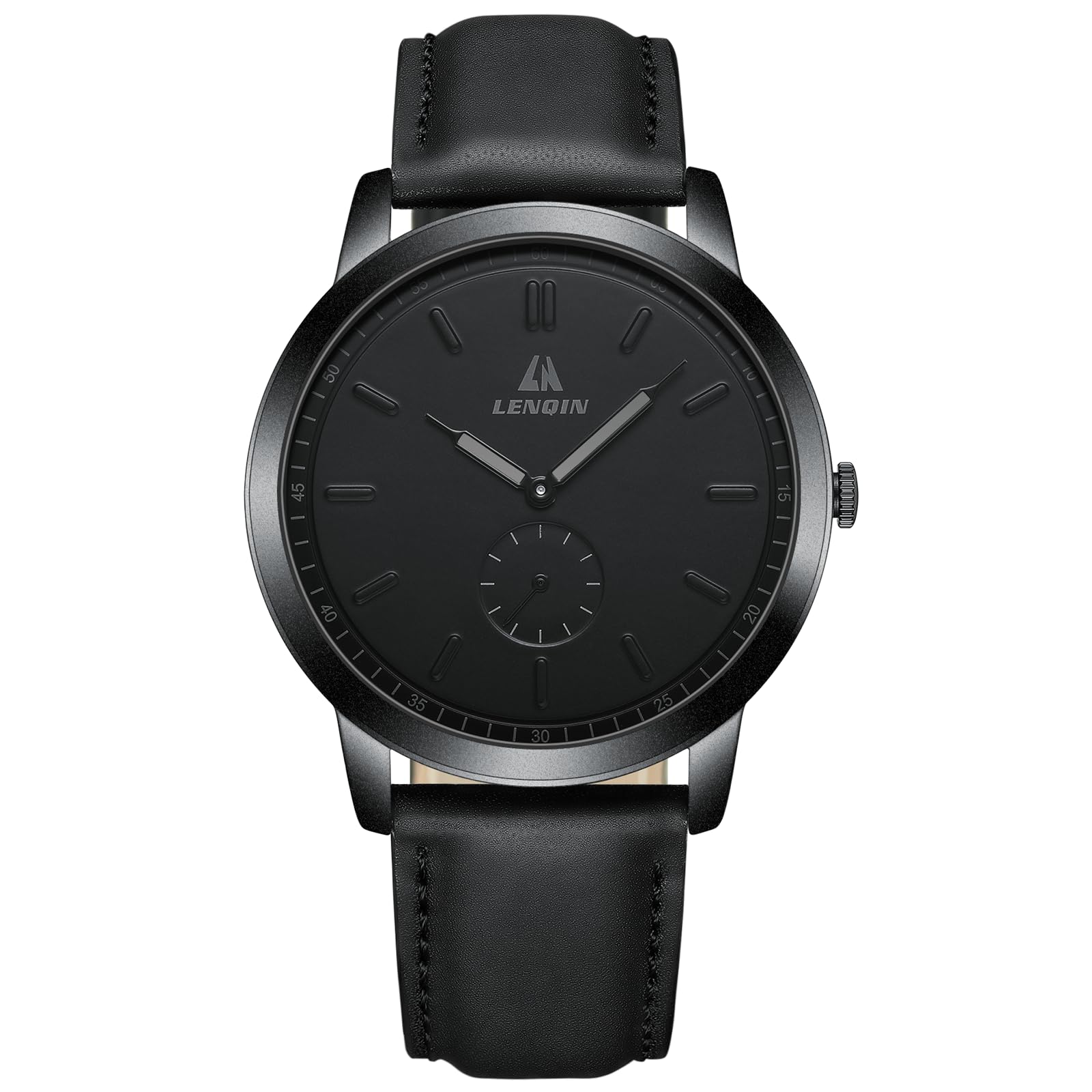 LN LENQIN Uhren Herren Herren Uhr 30M wasserdichte Armbanduhr Analog Quarzuhr Mode Casual Designer Uhr für Männer Lederband