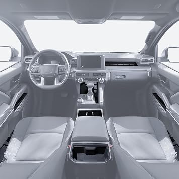 Interior Silicone Liner Insert Custom Fit for Tacoma 2024 2025, Interior Silicone Pads Kits for Tacoma Gen 4th, Silicone Organizer Tray for Tacoma - for Tacoma Double Cab only - Fully Covered