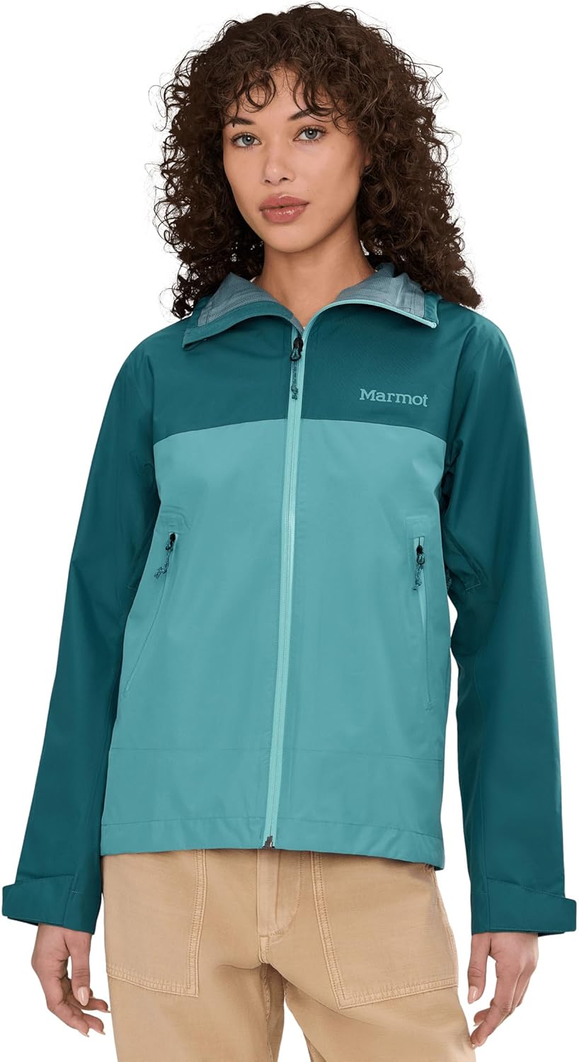 Marmot Women's Standard Minimalist Pertex Jacket, Emerald Blue/Galapagos Blue