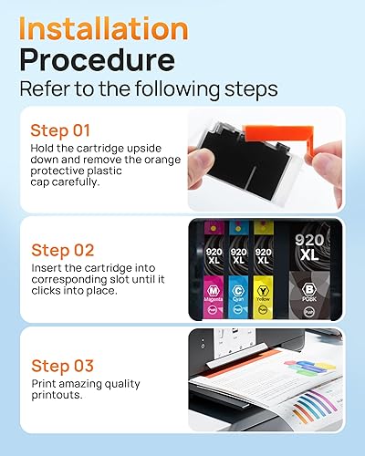 Miniatura 7 de E-Z Ink Paquete combinado de cartuchos de tinta compatibles 920xl de repuesto para impresora HP 920XL 920 para uso con impresora Officejet 6500