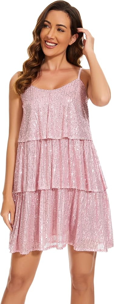 green emerald velvet dress Amazon.com: FANSI NOVA Women's Glitter Sequin Dress Adjustable Spaghetti  Strap V Neck Fashion Sparkle Layered Evening Party Dress (Pink,S) :  Clothing, Shoes & Jewelry