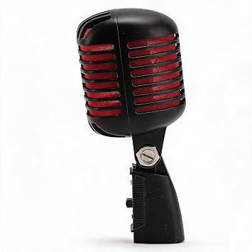 Bewinner Retro Dynamic Vocal Microphone - Professional Classic Microphone with Self Tensioning Rotating Rack, Old Vintage Cardioid Mic for Live Performance Karaoke Black, Bewinner7z6t38sxg2-14