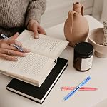 Aozora Black Gel Pens Fine Point Smooth Writing Pen 40 Pack Retractable Black Gel Ink Pen with Soft Grip 0.5mm Quick Dry Office School Supplies(20 Pens with 20 Refills)