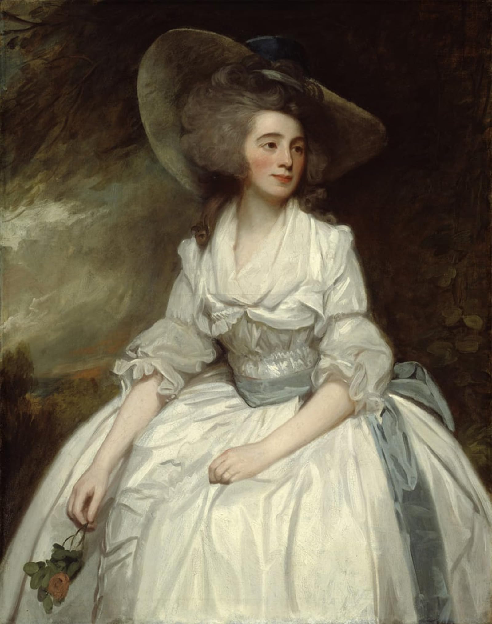 SERENDIPITP Aesthetic Poster Photo Wall Print Retro Picture Mrs Russell by George Romney Modern Wall Artwork for Home Decor 60x90cm