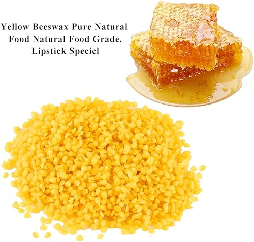 Miniatura 3 de Cera de abejas, perlas de cera de abejas de 1.76 oz (50 g), color amarillo, calidad alimentaria, cera de abeja, materiales cosméticos para