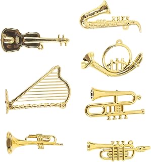SEWACC 7 Peças Mini Instrumentos De Natal Instrumento Minúsculo Para Festa Mini Instrumento Musical De Plástico Mini Instrumentos Para Festa Mini Instrumento Musical De Plástico