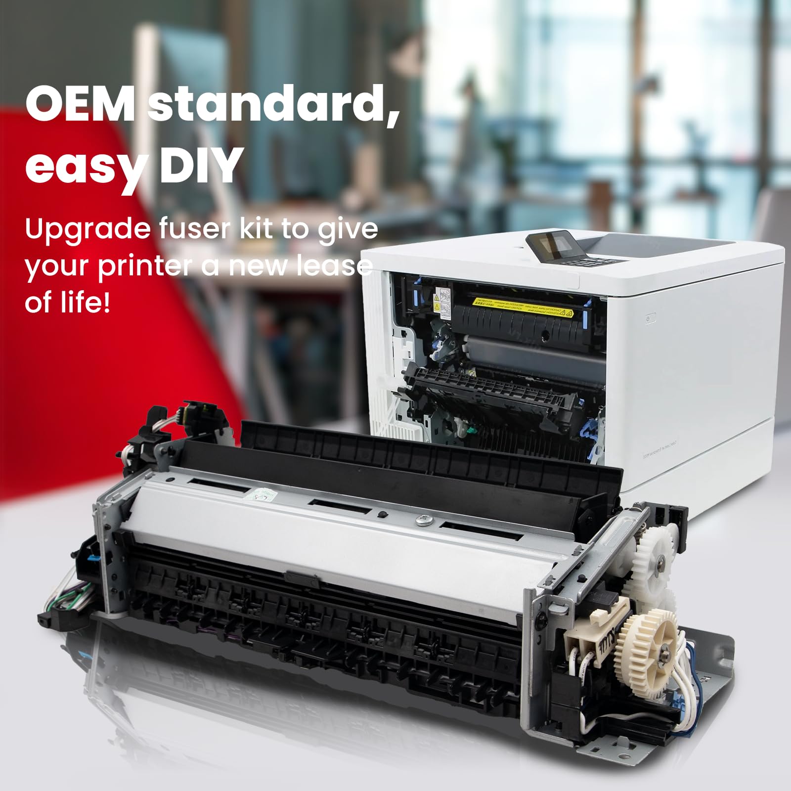 RM2-6418-000CN/RM2-6460-000CN Fuser Unit, Duplex Models Fuser 6418/6460 for Color Laserjet Pro M452dn, M452dw, M452nw,M377dw,M454dn, M454dw,M477fdn,M477fdw, M479fdn,M479fdw Printers,110V