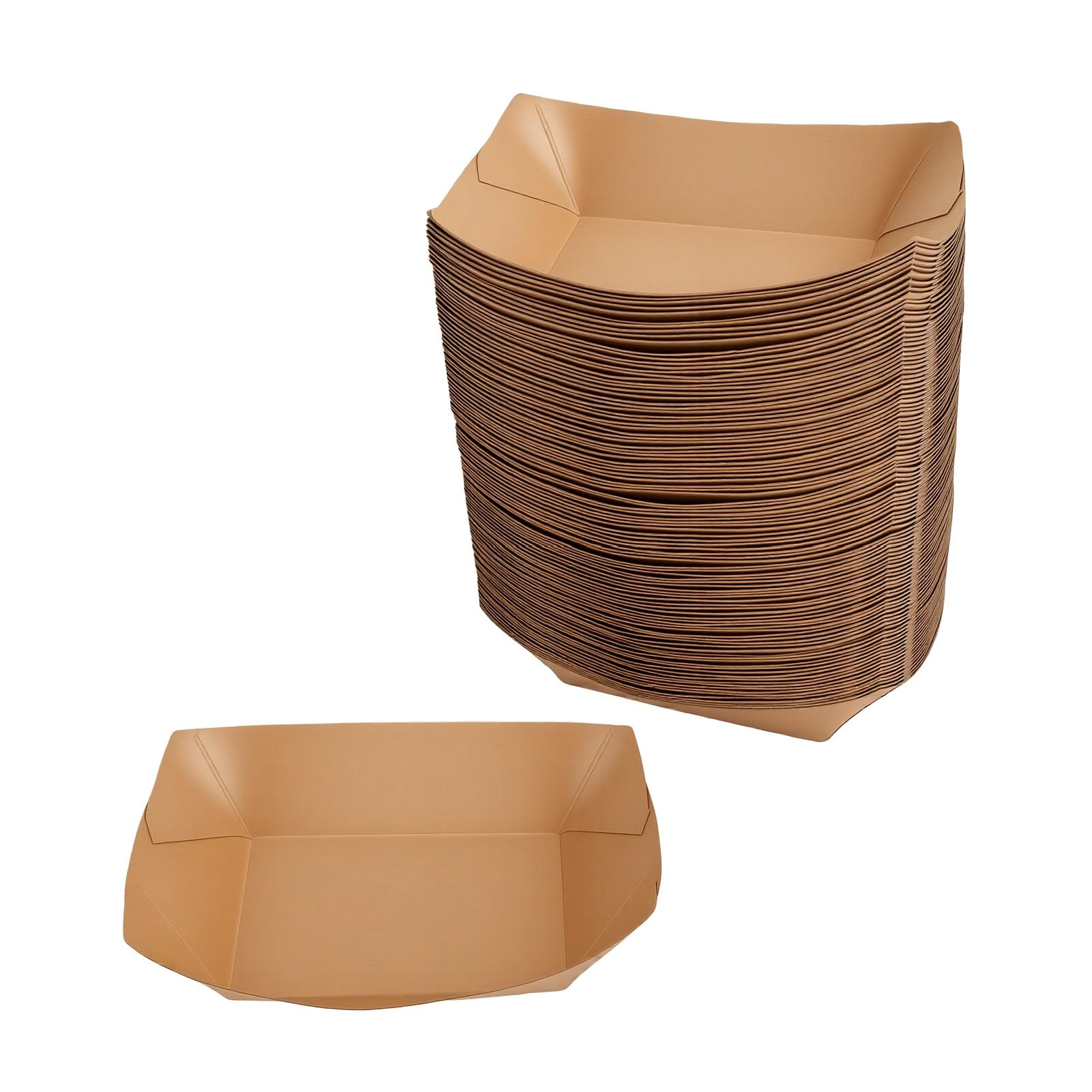 Bandejas de papel kraft para picnics al aire libre y eventos informales con tus amigos