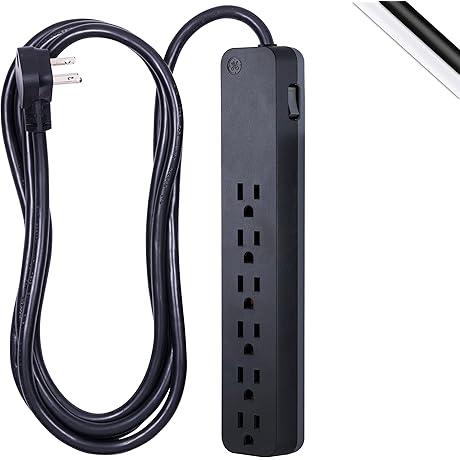 GE Pro 6-Outlet Surge Protector: Your Powerhouse for Safe and Reliable Protection
