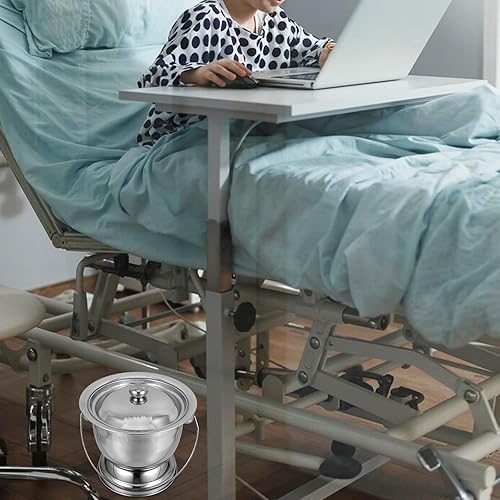 Miniatura 9 de DOITOOL Macetas de cámara para adultos, cubo de orinal, de acero inoxidable, portátil, para niños mayores, cubo de orina, escupitón, de metal, con