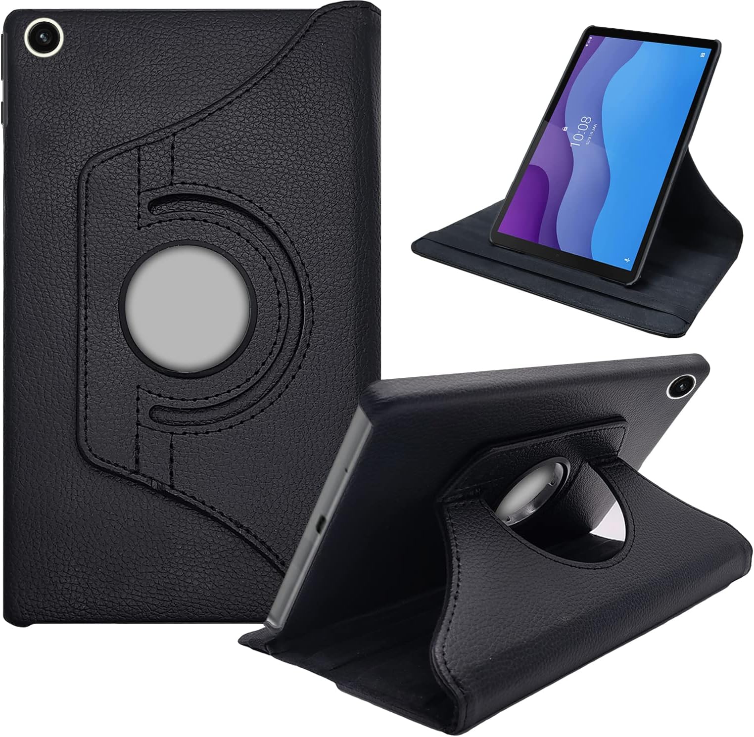 Custodia Con Supporto Per Lenovo Tab M10 HD 2nd Gen – Cover Sottile In PU Con Funzione Smart Cover E Autosonno/sveglia, Design Unicorno, Colore Rosa - 5
