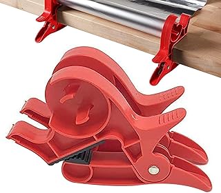 Tape Dispenser, 4 Pieces Wrapping Paper Clamps Wrap Buddies, Wrapping Paper Cutter, Tape Holder Wrapping, Wrapping Paper Clamps, Gift Wrapping Station, for Christmas Birthday Gift Wrap