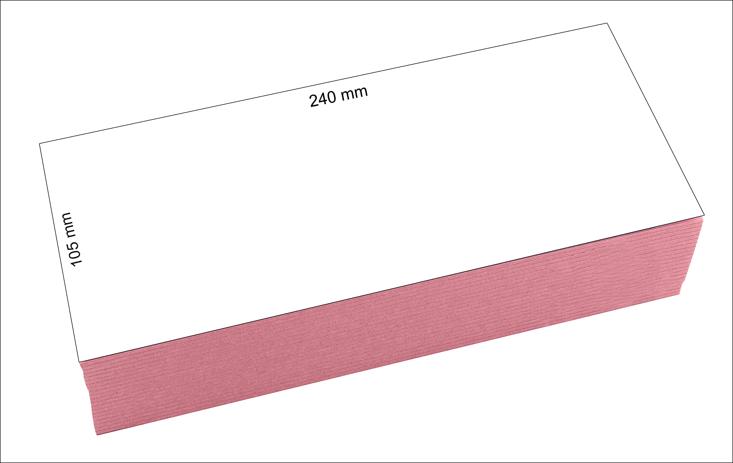 200 pasków rozdzielających w kolorze czerwonym, 24 x 10,5 cm, z otworami, 180 g/m² karton z recyklingu, do sortowania dokumentów, do drukowania