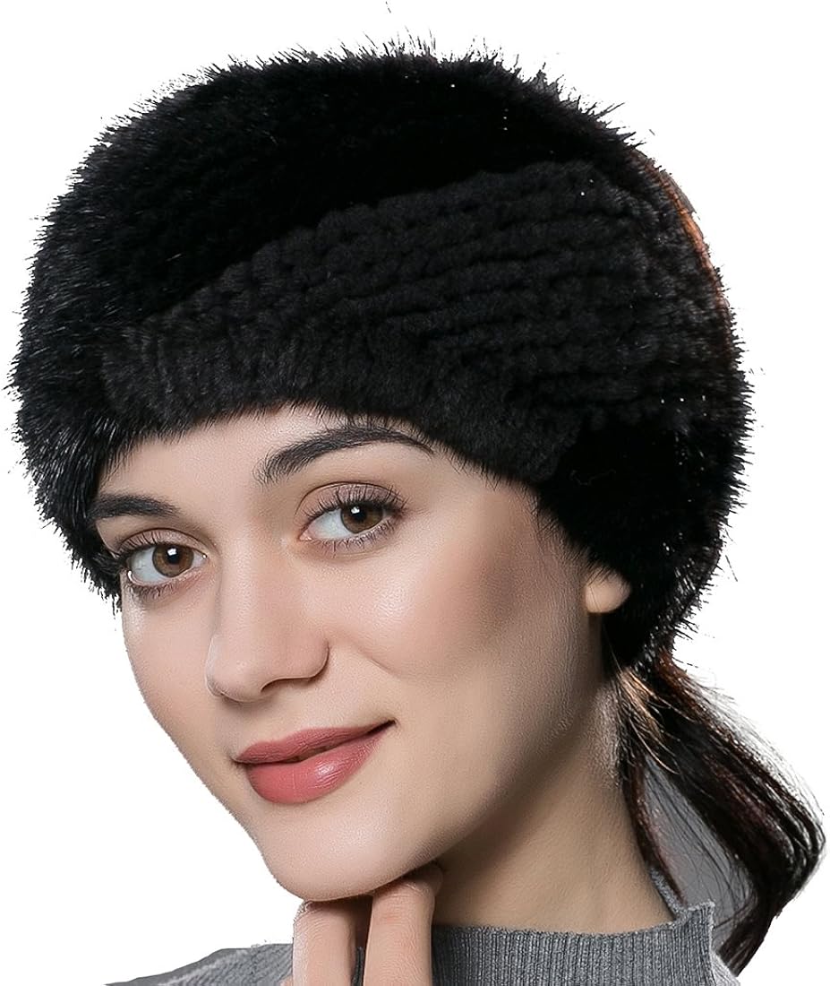 Ursfur 冬 ミンクファー ヘアバンド ヘッドバンド スヌード マフラー 全色 Leadstream Ng