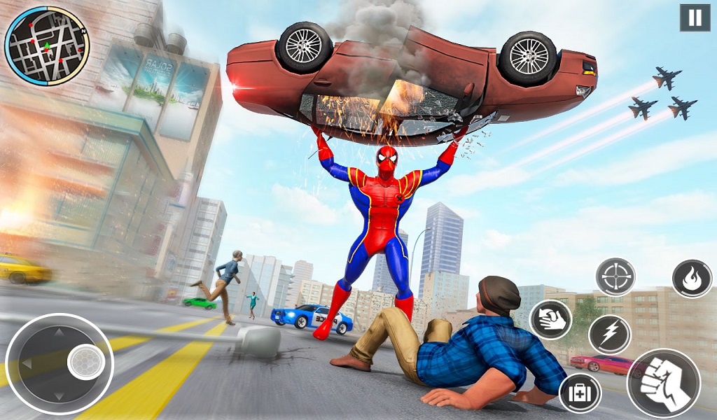 Spider Fighting Spider Rope Hero Game, Spider Fighting Game, Spider