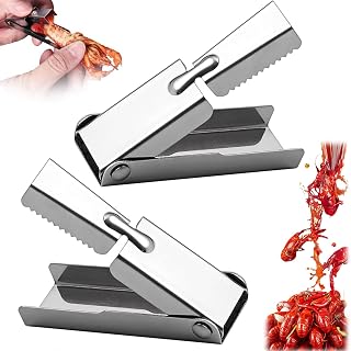 Crawfish Peeler Tool, Stainless Steel Crawfish Tail Remover Tool, Efficient Crayfish Shelling Device, Fast Sheller Opener Seafood Tools for Kitchen Restaurant, Easily Peeling Shrimp Tail Off (2Pcs)