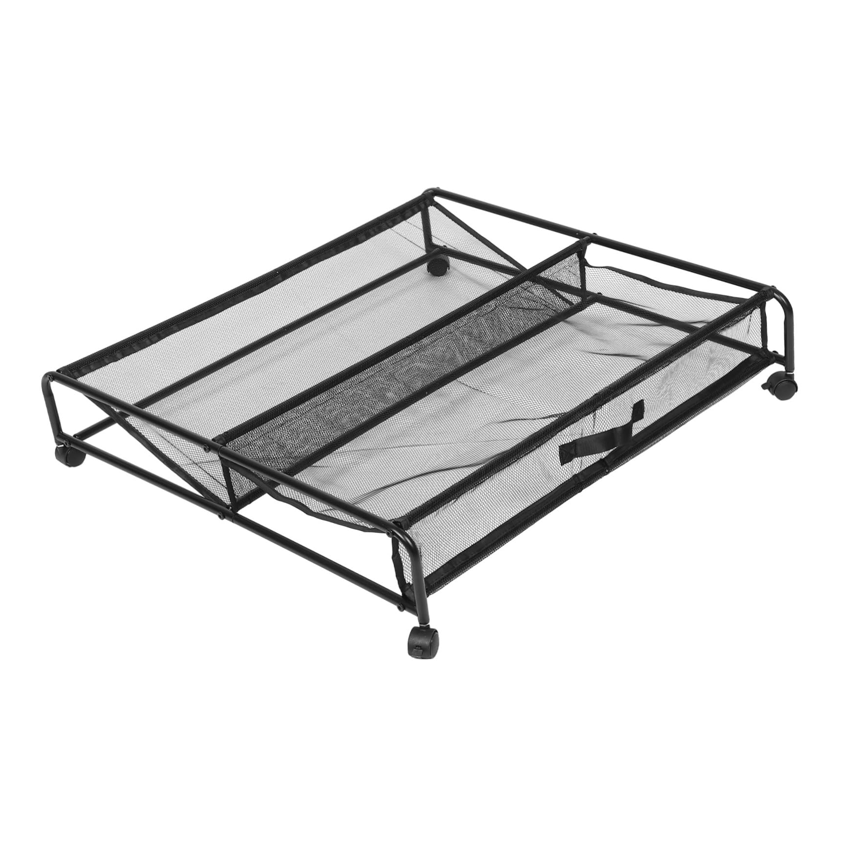 Zapatero con Ruedas de Hierro para Debajo Cama, Plata