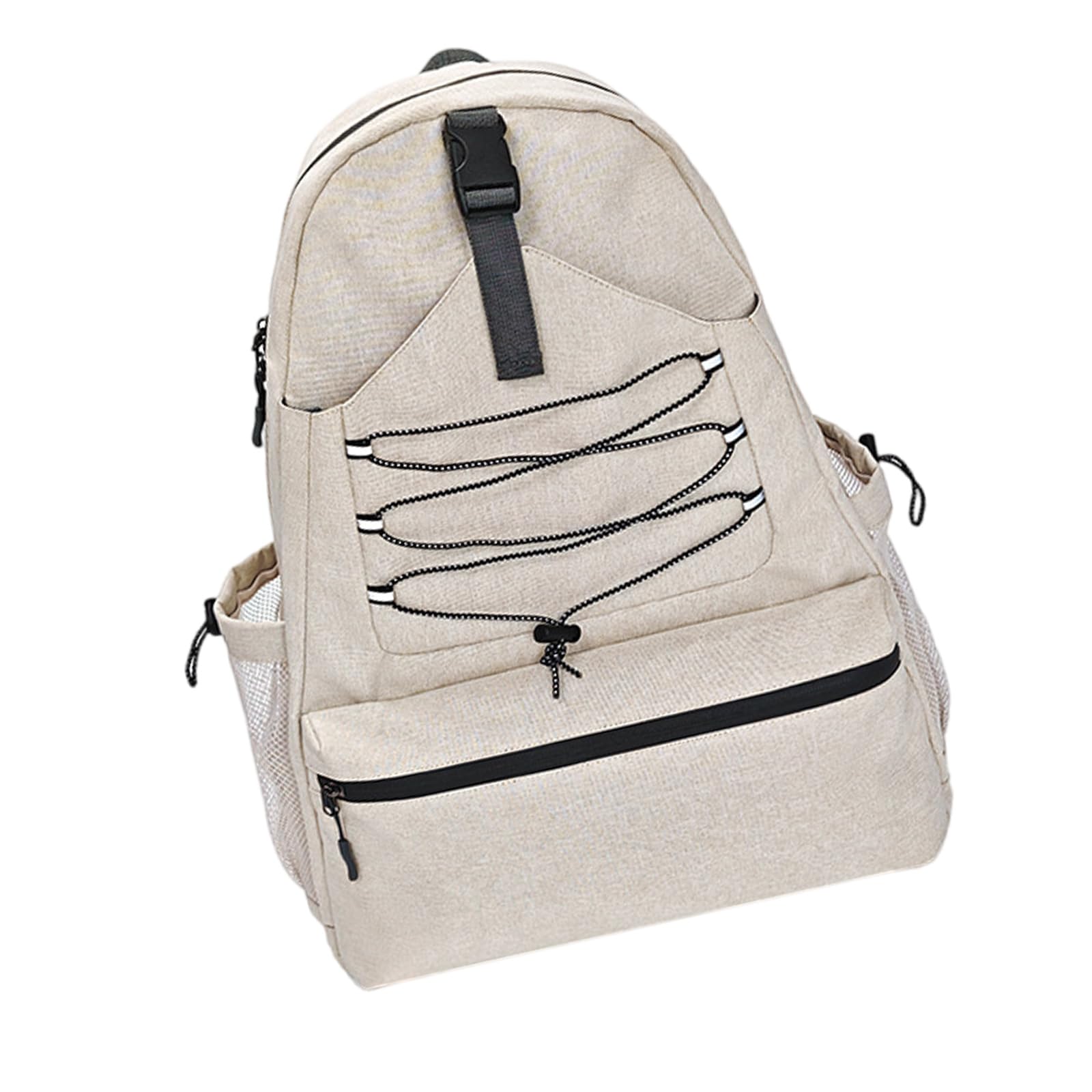 Kalttoy Women's White Backpack Large Capacity Tennis Racket Bag With Shoe Compartment Gym Bag Badminton Backpack Fitness Tennis