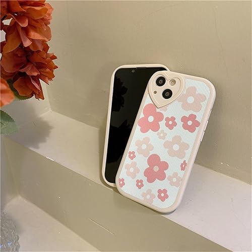 Miniatura 5 de Ownest Funda compatible con iPhone 13 con bonito patrón floral de flores para mujeres y niñas, funda de silicona suave con protección de lente de