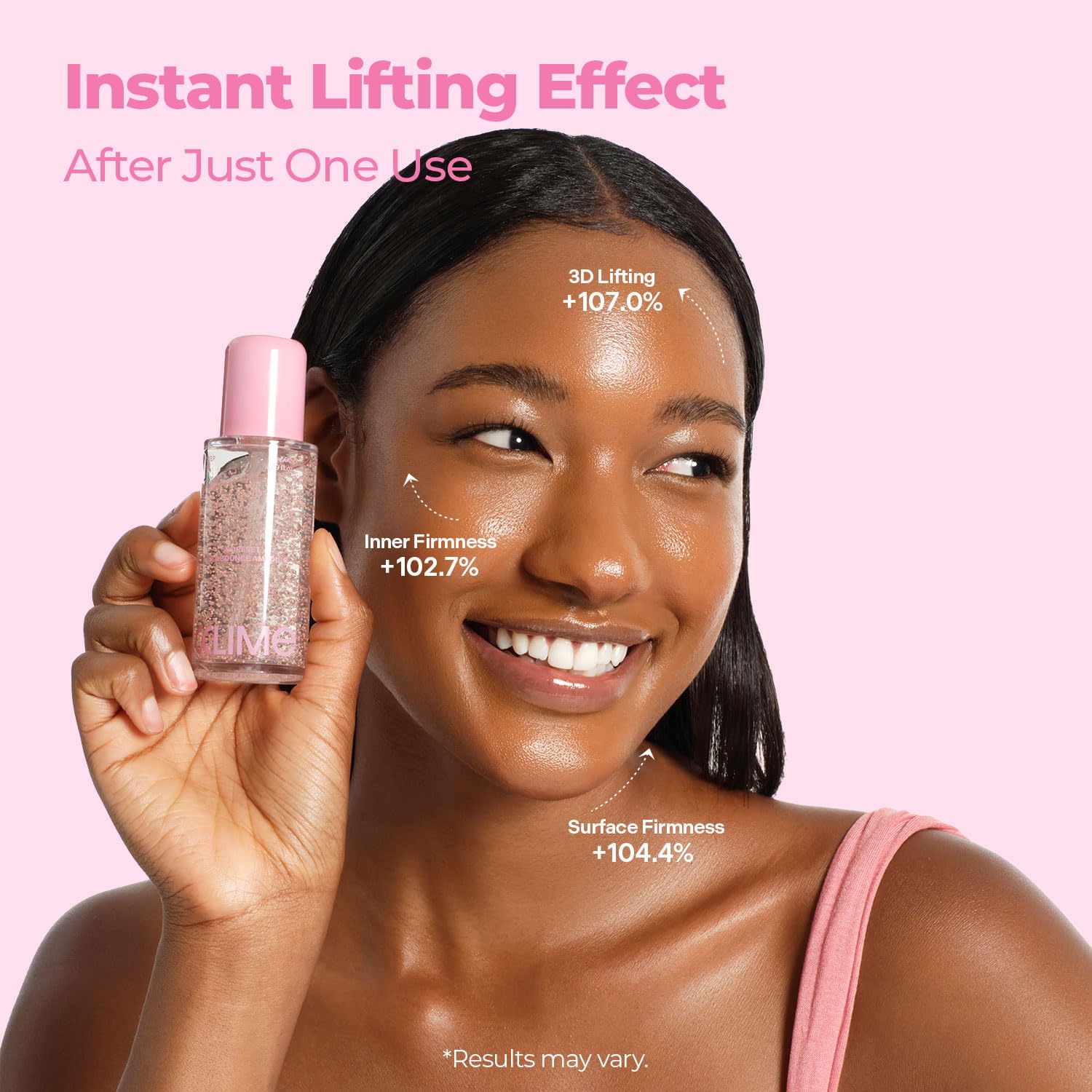 BEAUTY CoreSet Lift & Bounce Ampoule with Peptides, Rose PDRN & Caffeine, 3D Firming Facial Ampoule, Hydrating Elasticity Care for All Skin Types, Korean Skin Care (50ml/1.69 fl oz)