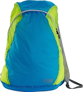 Lewis N. Clark ElectroLight Lightweight Travel Backpack for Women + Men, Packable Daypack & Ditty Bag for Hiking + Camping, Blue/Neon