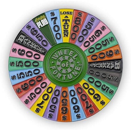 Wheel Of Fortune Game Show Spin Wheel Enamel Backpack Pin