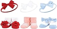 Vista 27 de Hudson Baby Conjunto de regalo de diadema y calcetines para niña