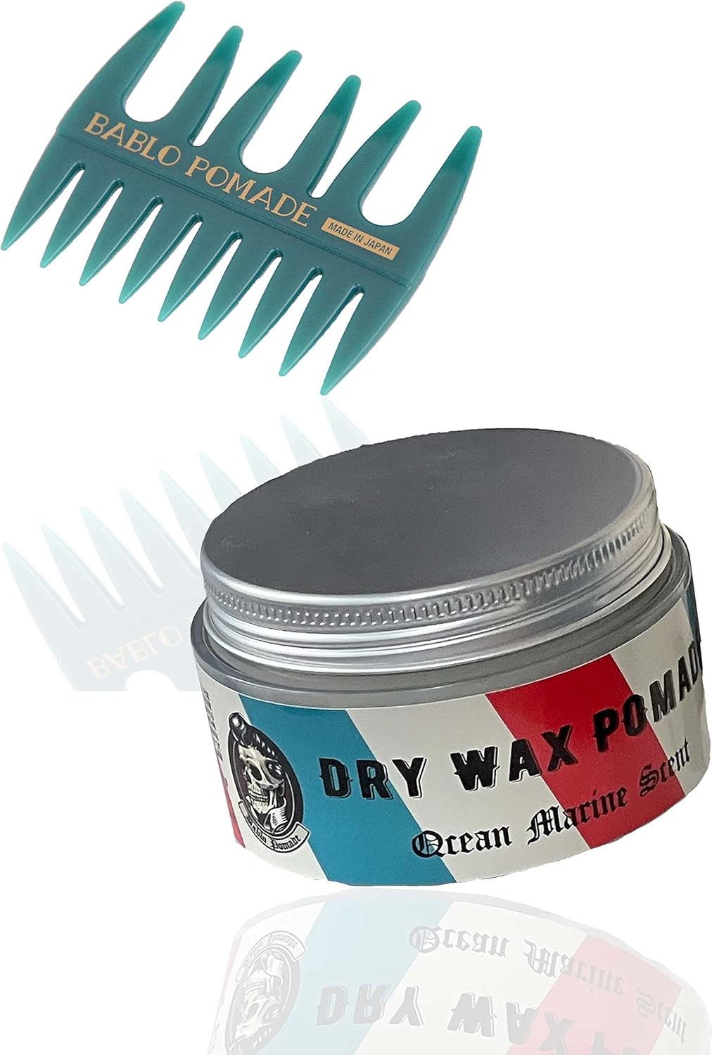 Amazon バブロ ポマード ドライクリーム ポマード ＆メッシュコーム(緑) セット ヘアワックス グリース 整髪料 メンズ