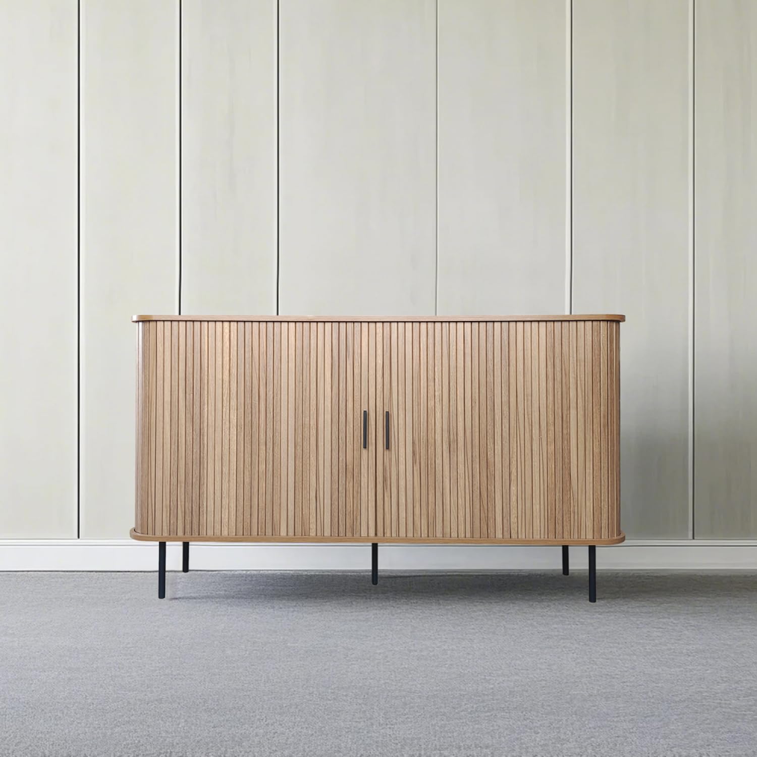 Cannele - Buffet de madera con puertas correderas, 140 cm Concept Usine