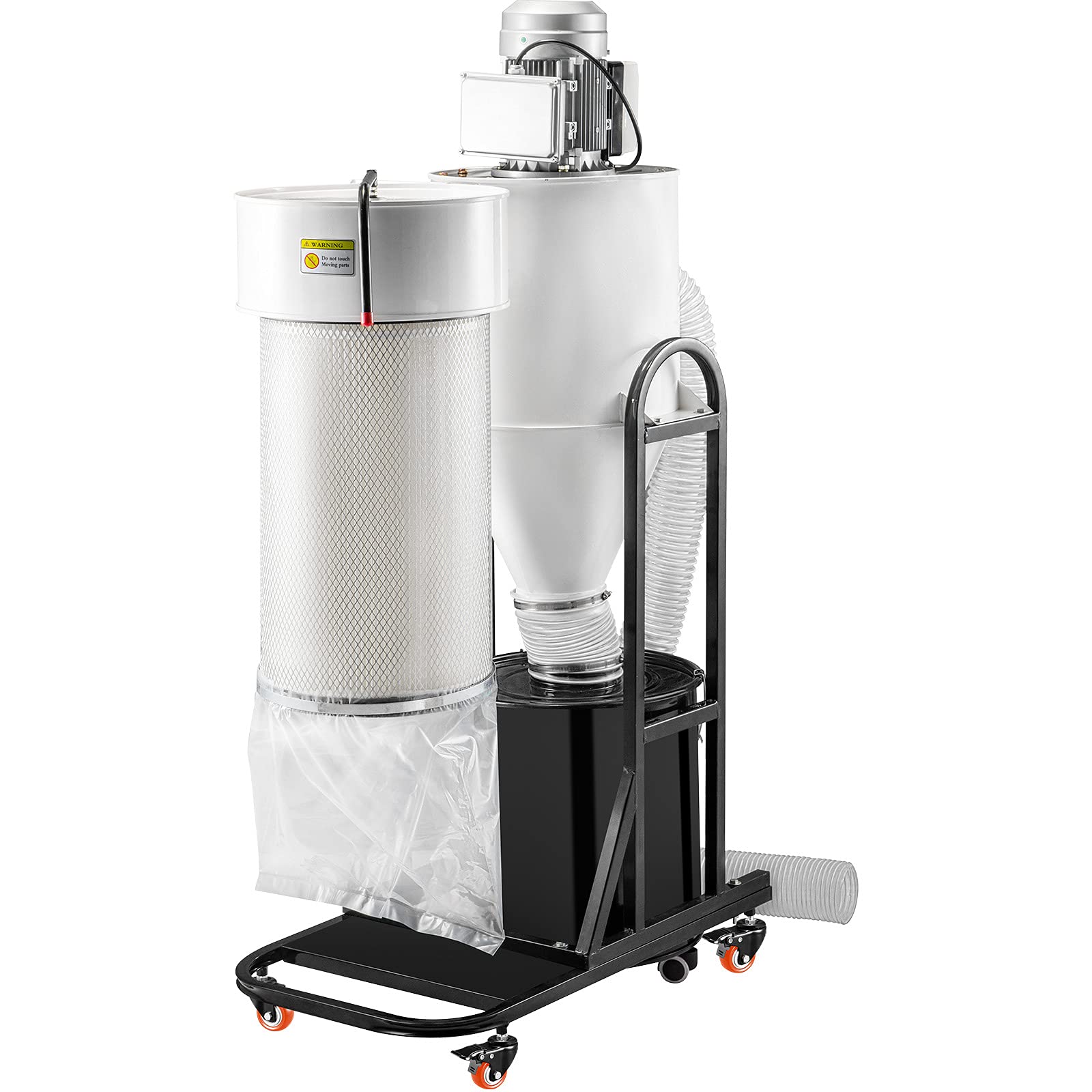 Buy VEVOR 2 HP Dust Collector, Portable Cyclone Dust Collector, 1,500