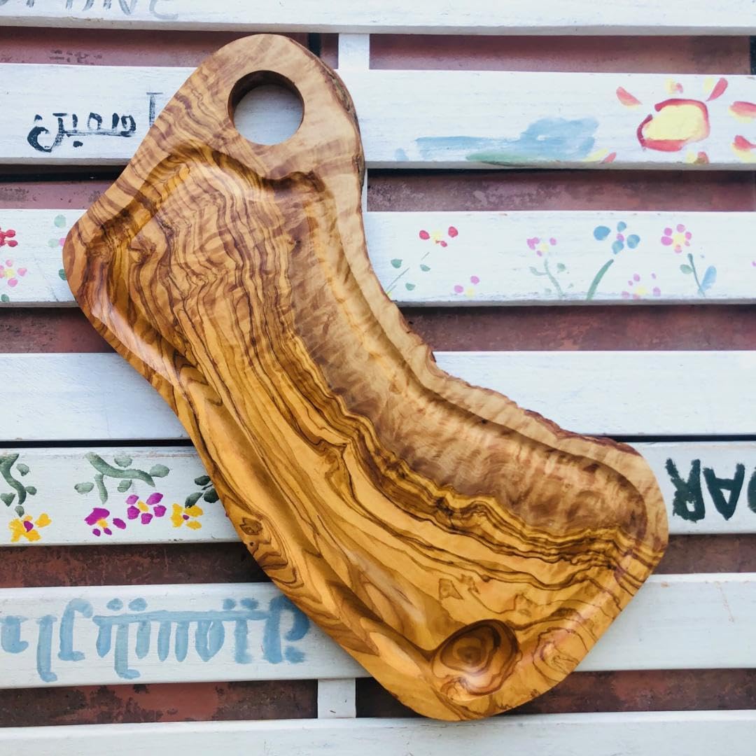 Amazon.co.jp: オリーブの木 個性あふれる1点もの溝付き どっしりと  