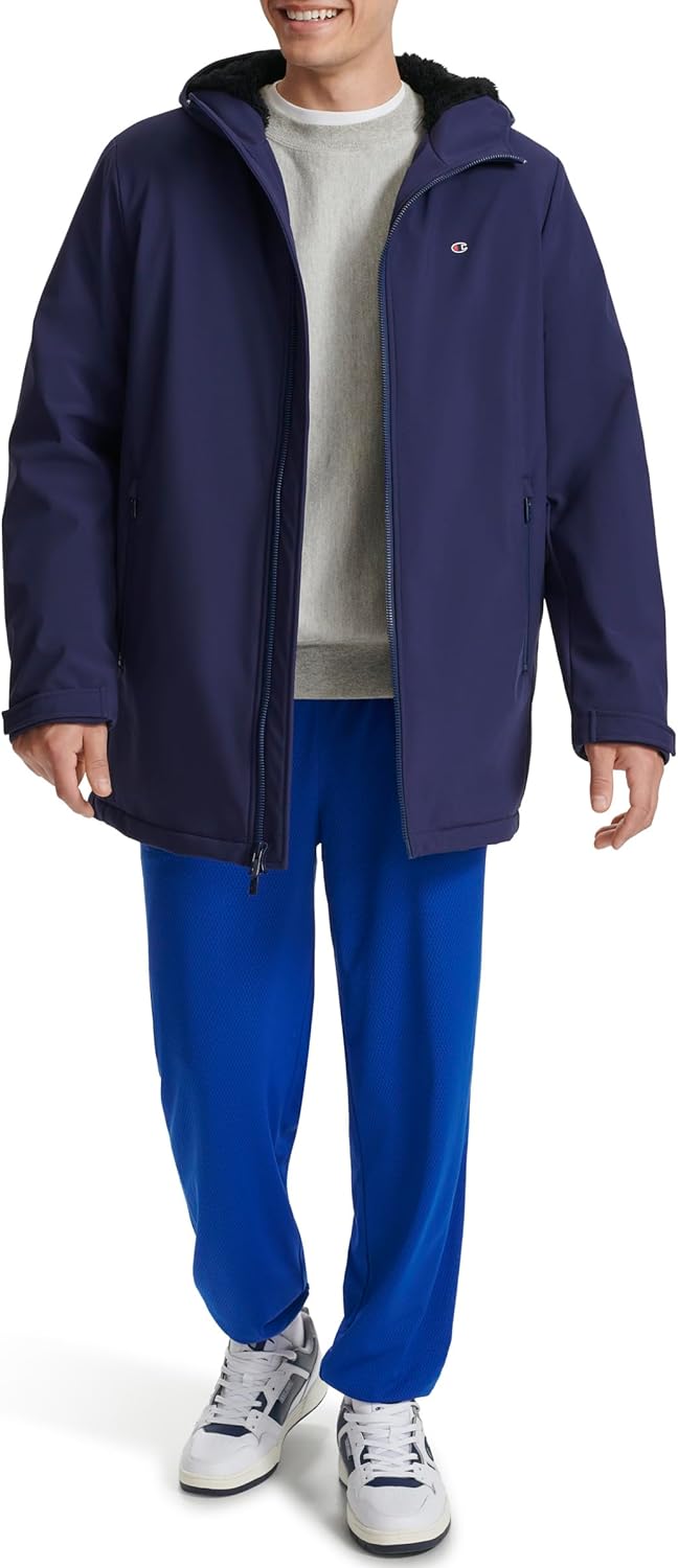 Champion Men's Mid-length Soft Shell Performance Jacket With Sherpa Lining - Image 2