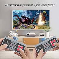 Vista 4 de Retro Game Console with 600 Video Games,Classic Mini Game System with Wireless Controller, AV and HDMI Output Plug and Play,Retro Toys Gifts Choice