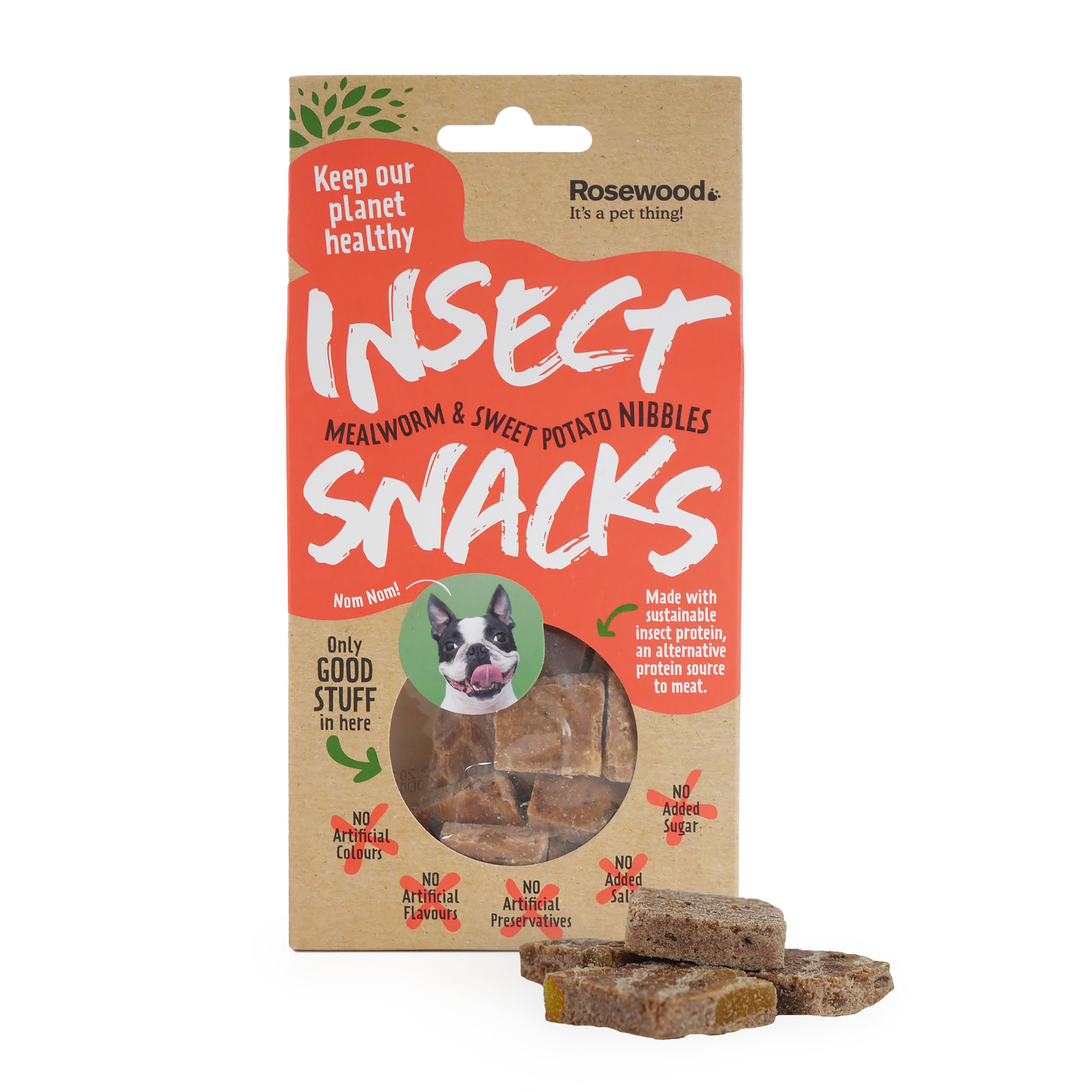 Rosewood Snack per insetti, vermi e patate dolci da 80 g, confezione da 12 SRP (12 x 80 g, sigillata singolarmente)