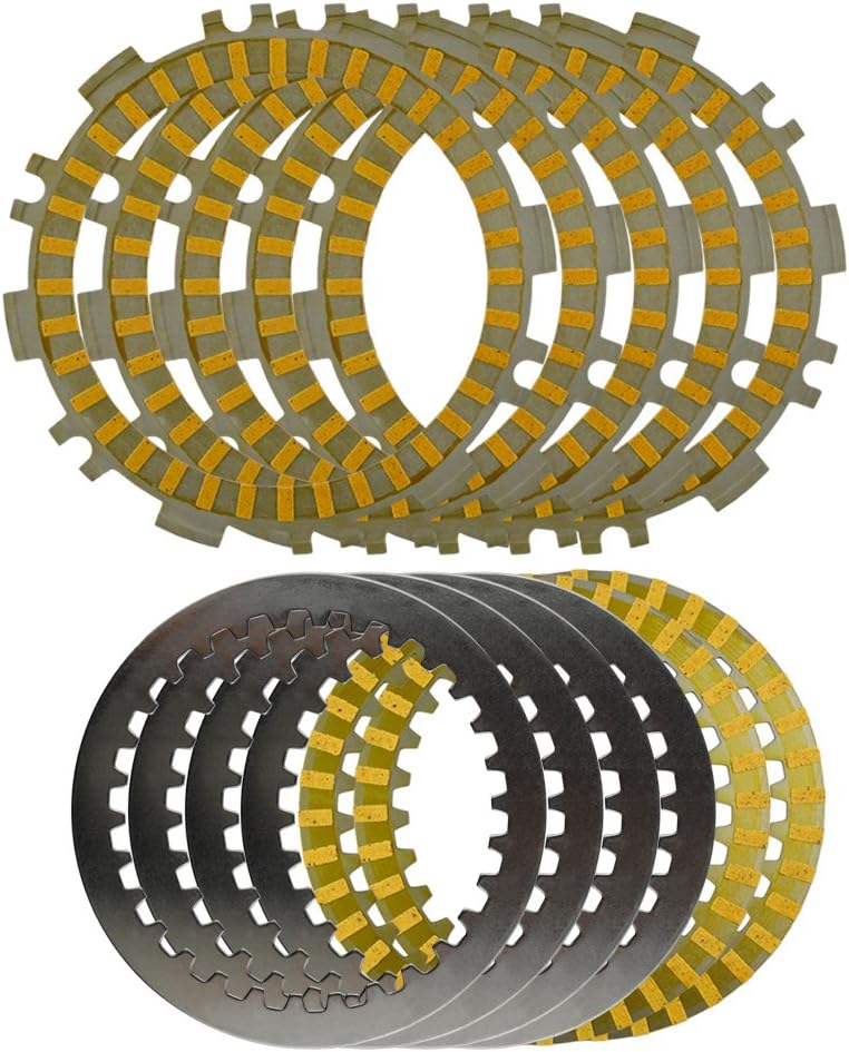 AHL Motorcycle Clutch Friction Plates & Steel Plates Kit for Yamaha XP500 T-MAX 500 2002-2011