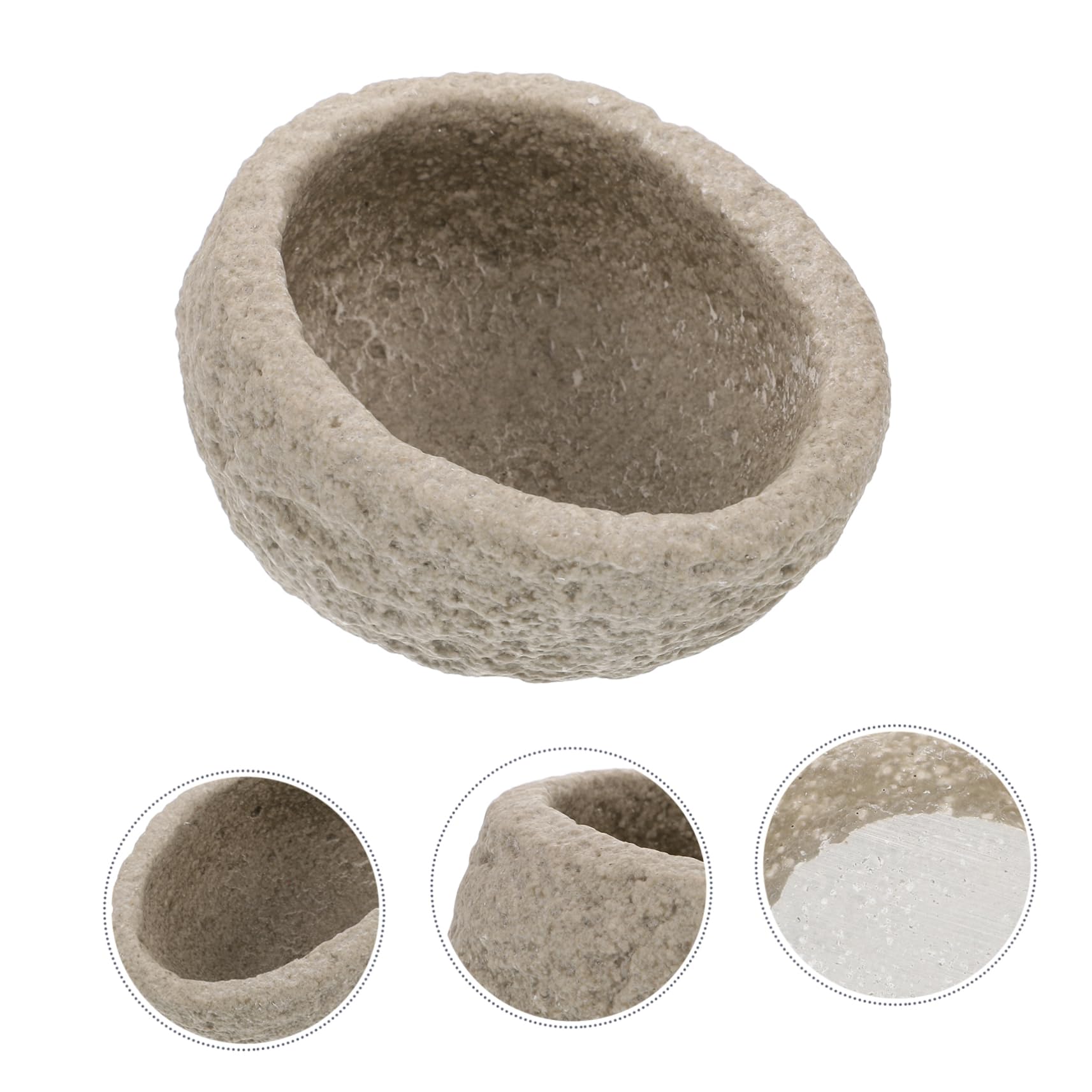 DOITOOL 2pezzi Ciotole per Rettili in Resina Solida Vaschette per Cibo e Acqua per Gechi e Lucertole Bacinelle Sicure e Resistenti per Alimentare Piccoli Animali Domestici