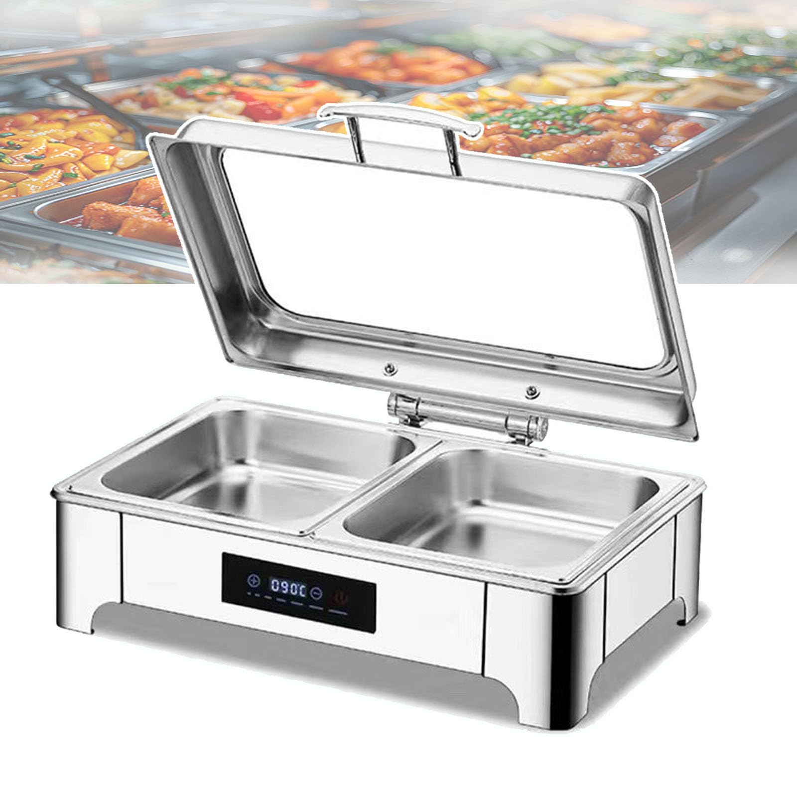 CNAOHGHN Aquecedor De Alimentos 9l / 13,5l, Prato De Atrito EléTrico Com Temperatura