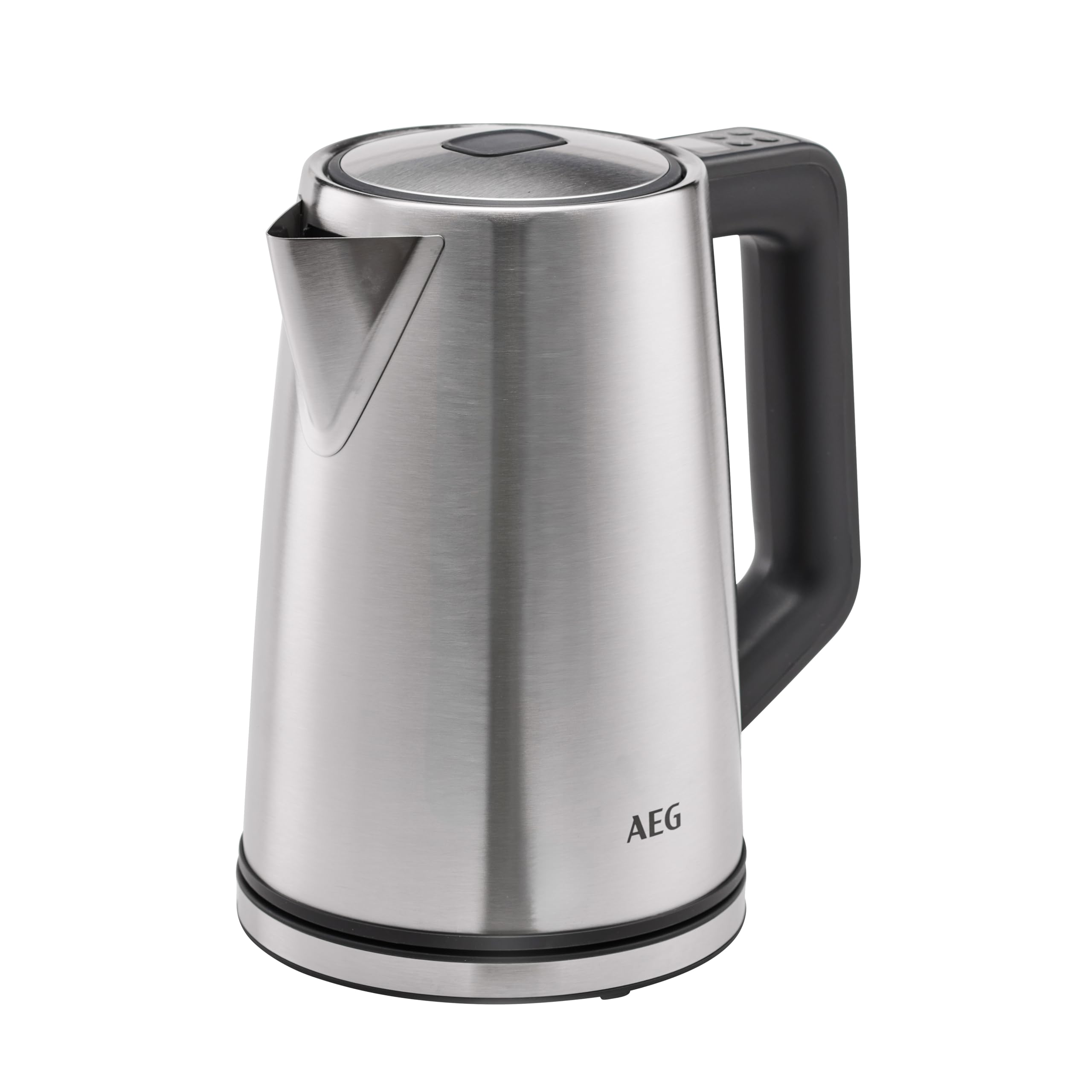 AEG Wasserkocher Deli 5, 2400 Watt, 5 Einstellbare Temperaturstufen, 1,7 l, 3-fache Automatische Sicherheitsabschaltung, Anti-Tropf- und Warmhaltefunktion, Einhand-Deckelöffnung, Edelstahl, K5-1-6ST