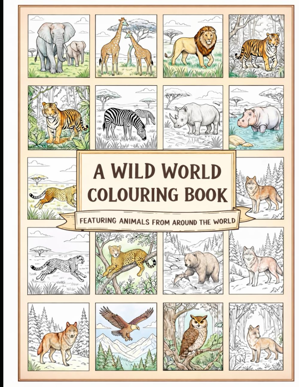 A Wild World Colouring Book