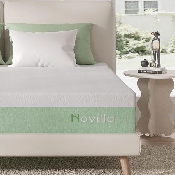 Novilla 10 Inch Twin Mattress, Gel Memory Foam Mattress Twin Size in a Box for Pressure Relieving & Back Support & Cool Night Comfort, CertiPUR-US Certified