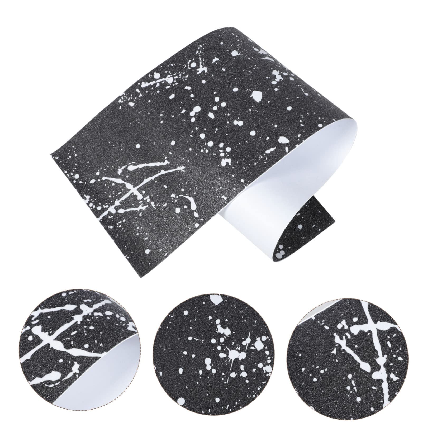 UKCOCO Frosted Grip Tape Do Skateboardu Klej Dekoracyjna Taśma Grip Do Hulajnogi i Longboardu Łatwy Montaż i Demontaż Czarno Biała