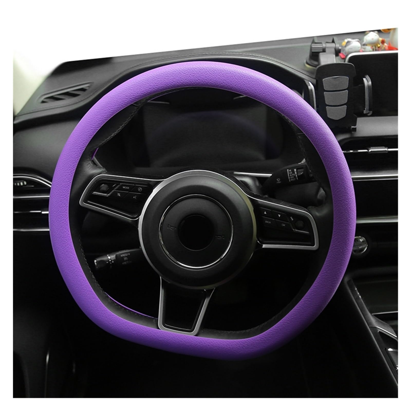 Accessori Coprivolanti per auto Custodia protettiva per volante universale Custodia protettiva Coprivolante auto in silicone antiscivolo Guanto per volante auto (Color : 3)