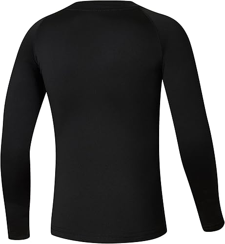 Miniatura 3 de Willit Camisas térmicas de compresión para niños y jóvenes capa base de vellón manga larga camisetas de fútbol para niñas