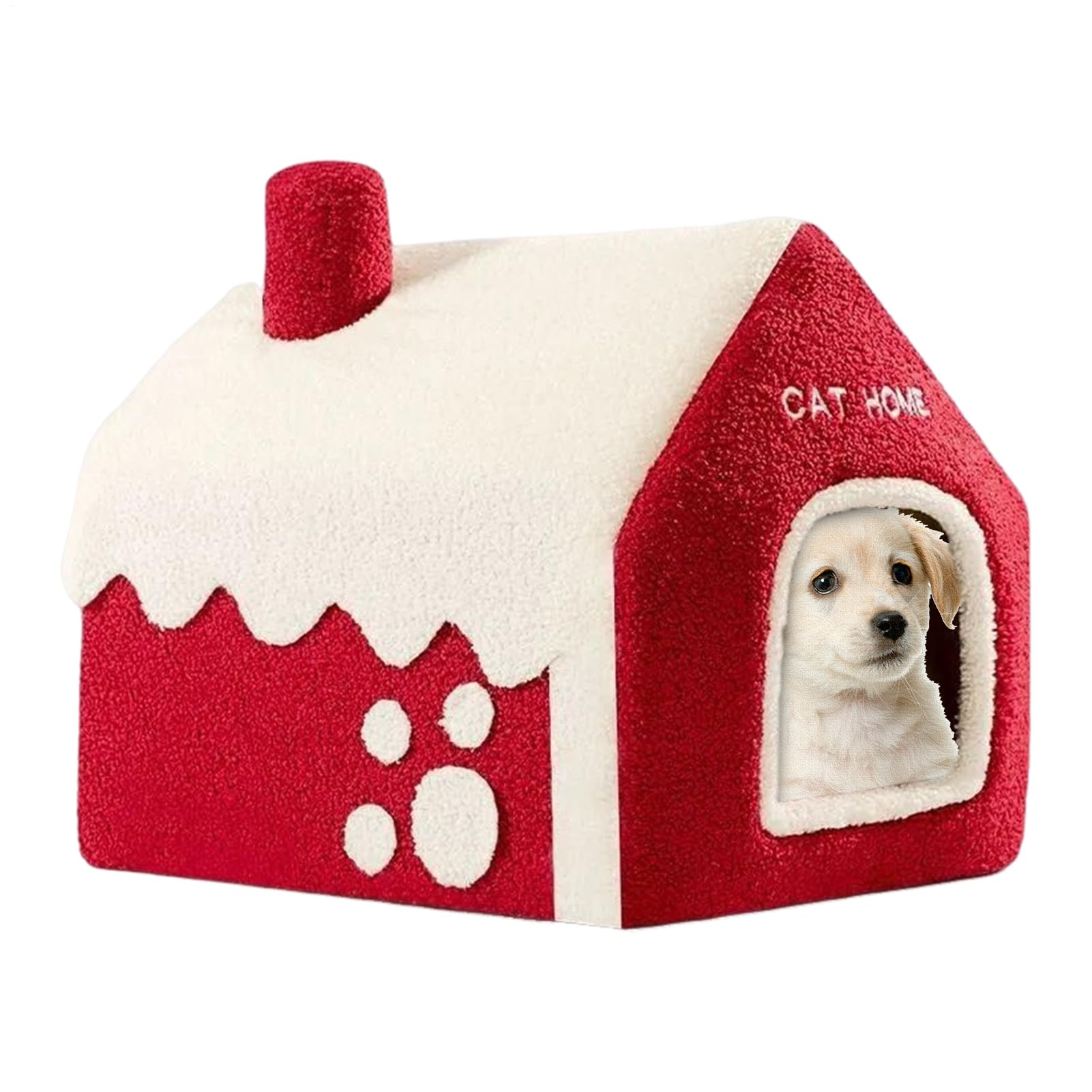Lit fermé pour chat XIAOXIAOYU lavable pour apaiser votre animal en hiver