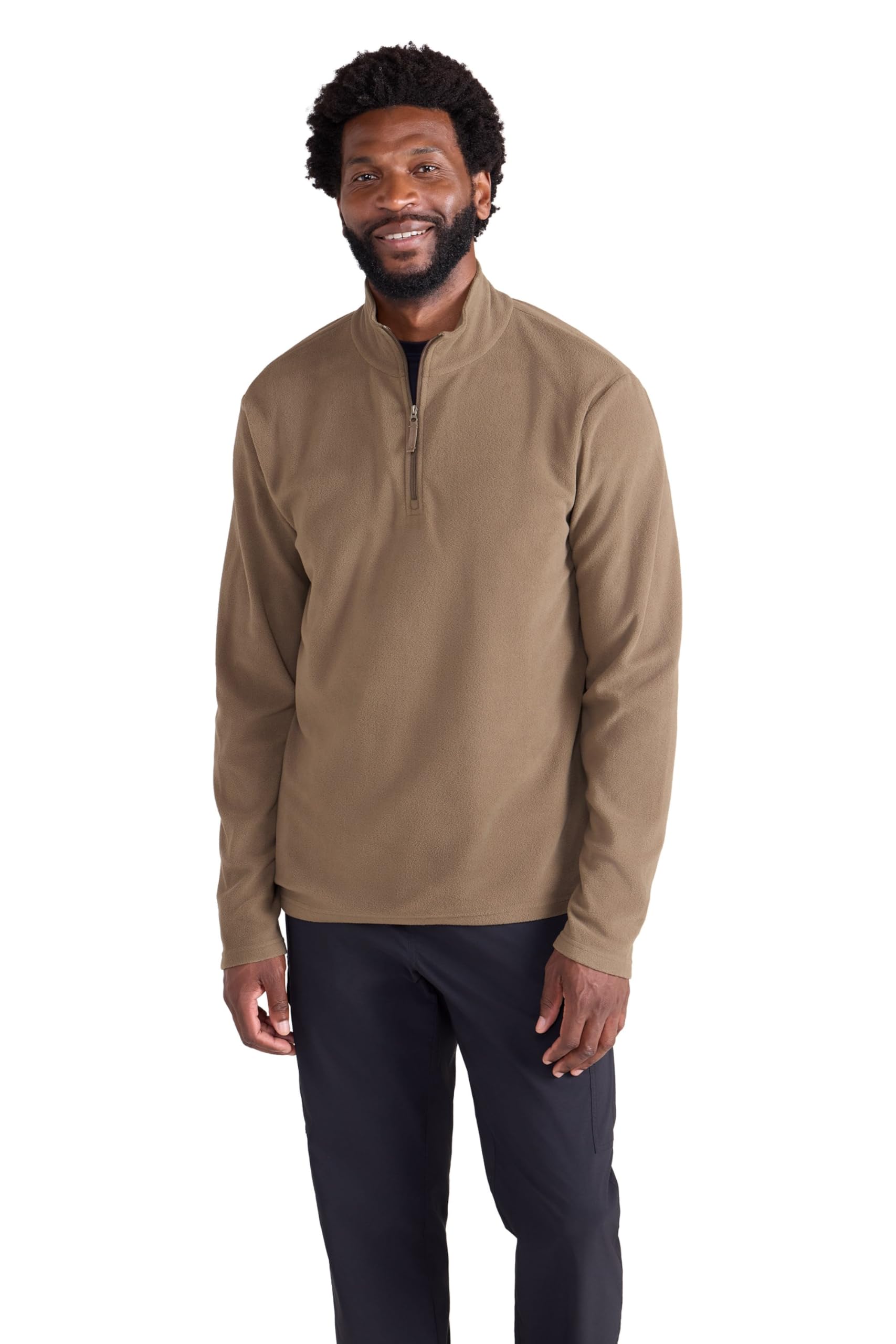 Mountain Warehouse Camber II Mens Half-Zip Fleece - Lightweight & Quick Dry, Breathable Antipill Microfleece - For Spring Summer, Outdoors, Travelling & Hiking — view 10
