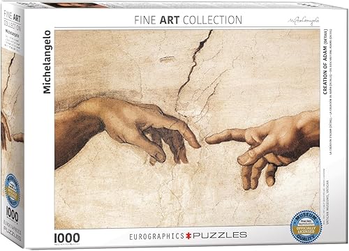 Miniatura 1 de EuroGraphics Creación de Adán por Miguel Ángel Puzzle (1000 piezas), 6000-2016