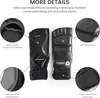 Taekwondo Sparring Gear Gloves Hand and Foot Protectors White Protective Guards Set for Boxing Kickboxing Fit Adult Men Women Kids Training