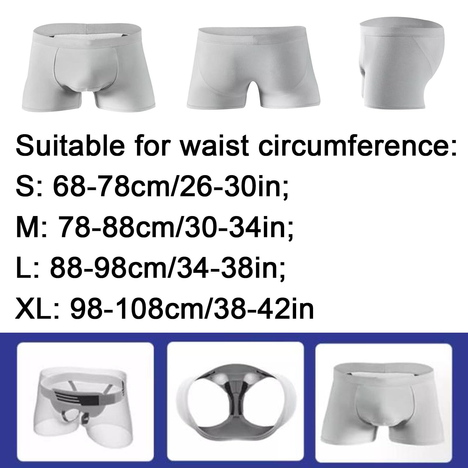 Men's Hernia Support Briefs | 2XL 110 | Medically Approved | 100% Italian Cotton | Includes Free Pads | Effective Inguinal Hernia Containment | Supplied To UK Hospitals & NHS Clinics