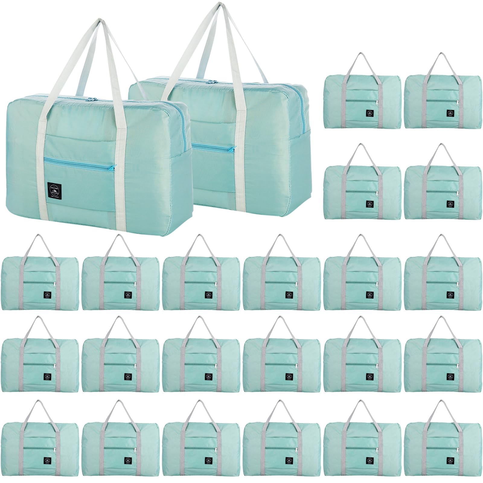 INVODA Travel Bag 24 Packes Carry on Luggage Foldable Duffel Bag Sports Gym Bag Weekender Overnight Bag Water Resistant Nylon Travel Duffel for Men